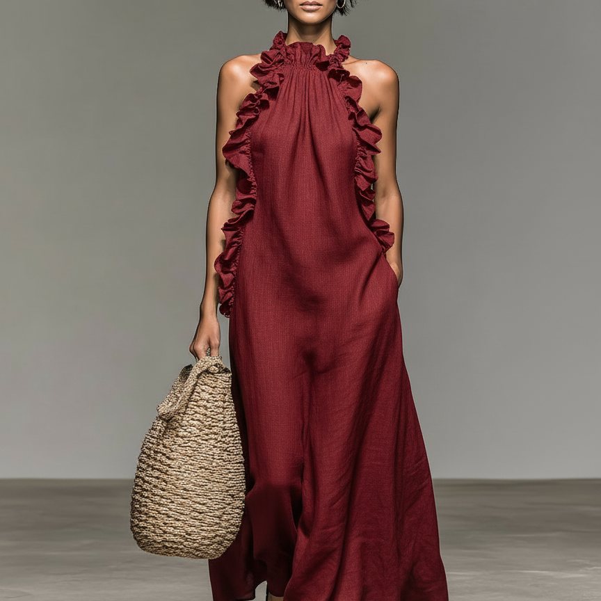 Lua | Abito Maxi con Tasche