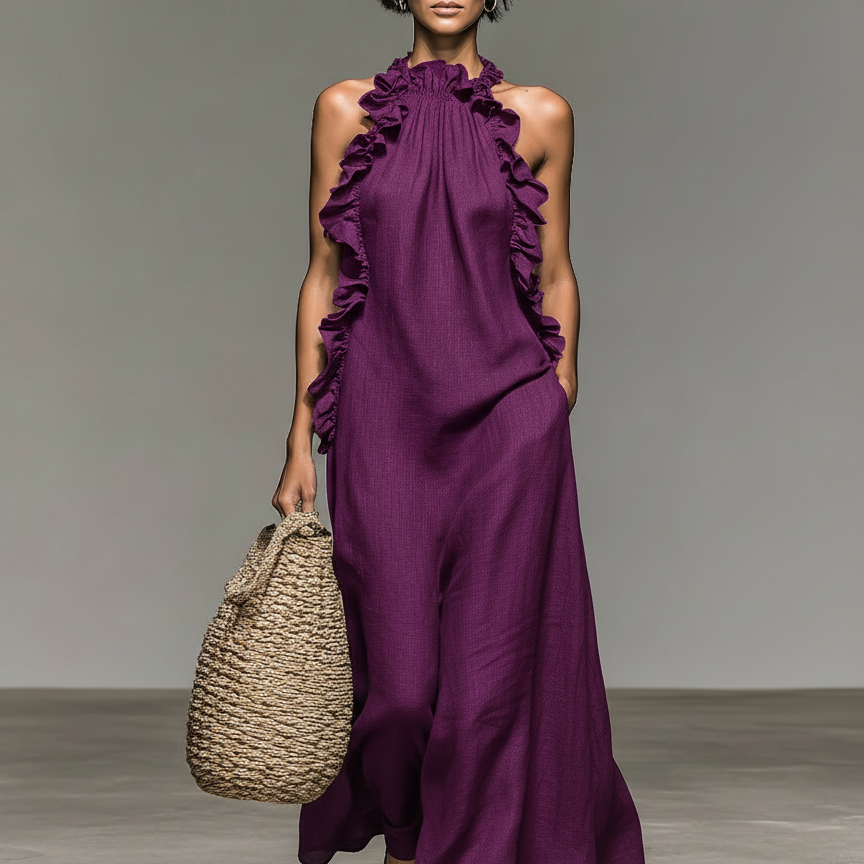 Lua | Abito Maxi con Tasche