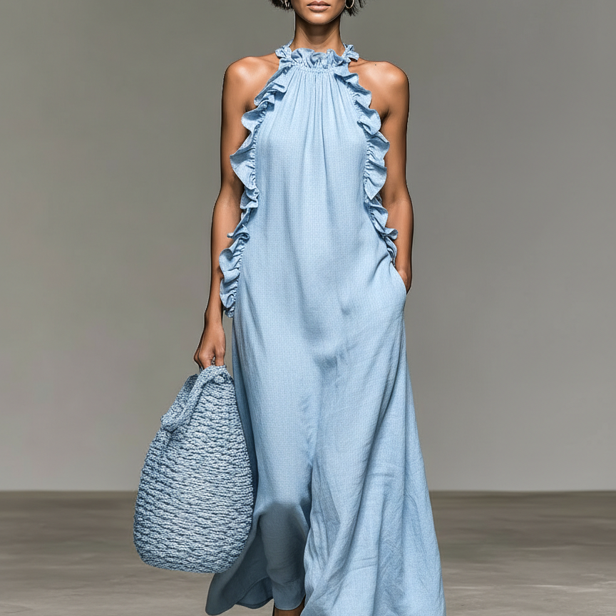 Lua | Abito Maxi con Tasche