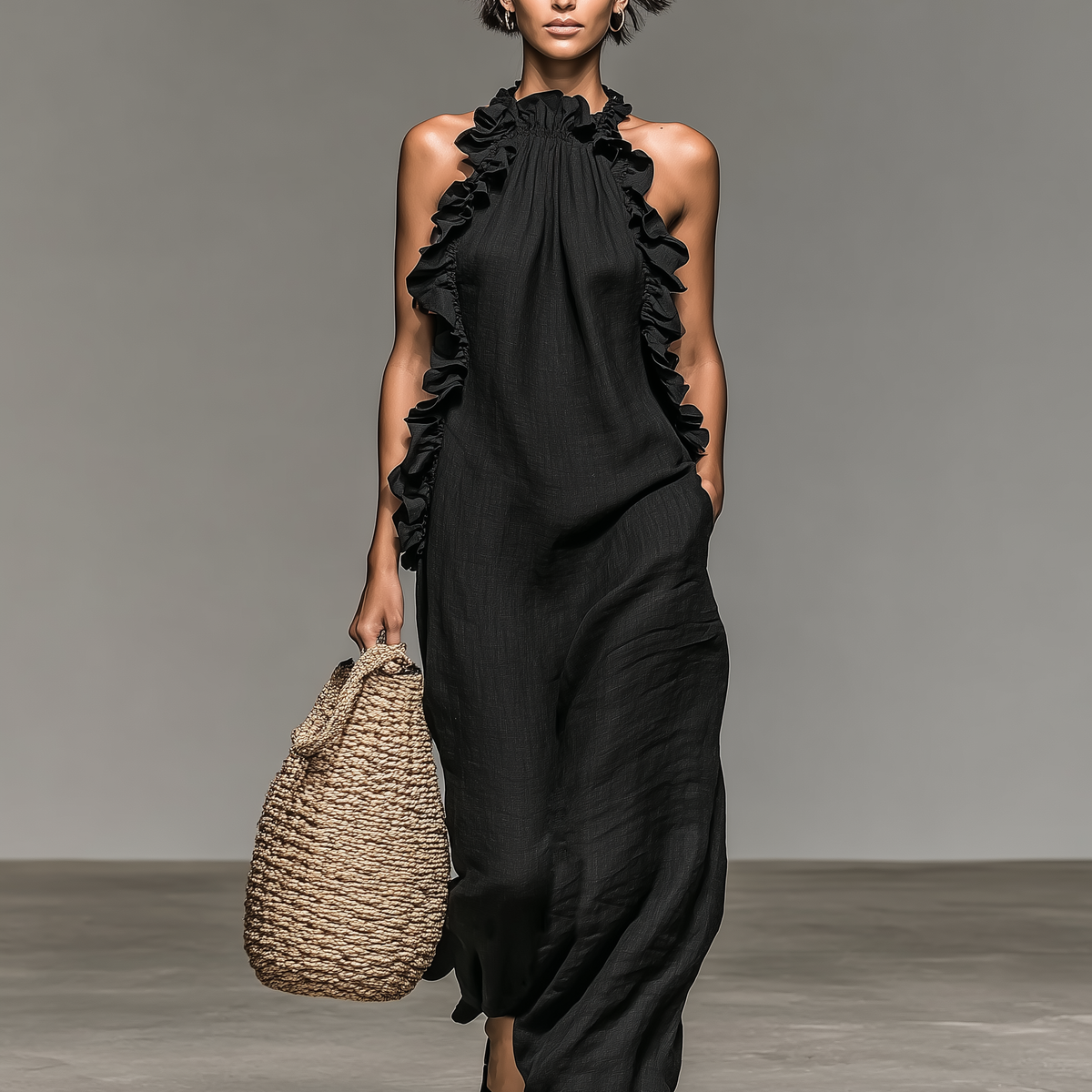 Lua | Abito Maxi con Tasche
